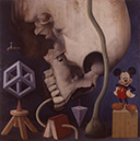 FANTAS�A TURBADORA oleo sobre tabla 190 x 190 cms